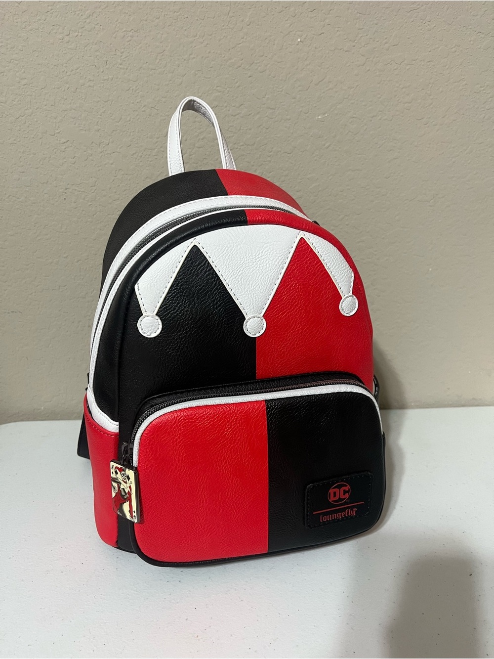 LoungeFly DC Harley Quinn Mini Backpack GameStop Exclusive 30th Anniversary NWT